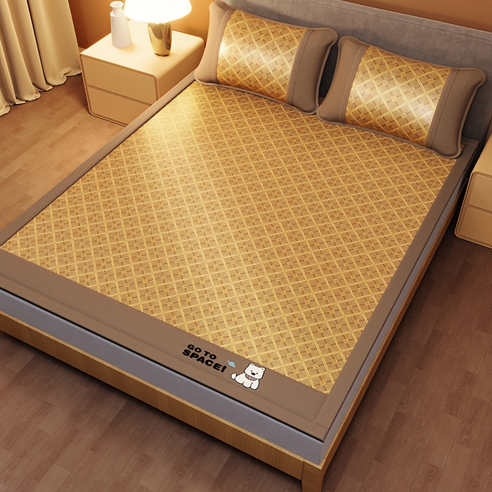 91家纺网 家纺一手货源 找家纺 （总）缦吉 2026新款冰藤复合三明治凉席款-西高地（成人款）