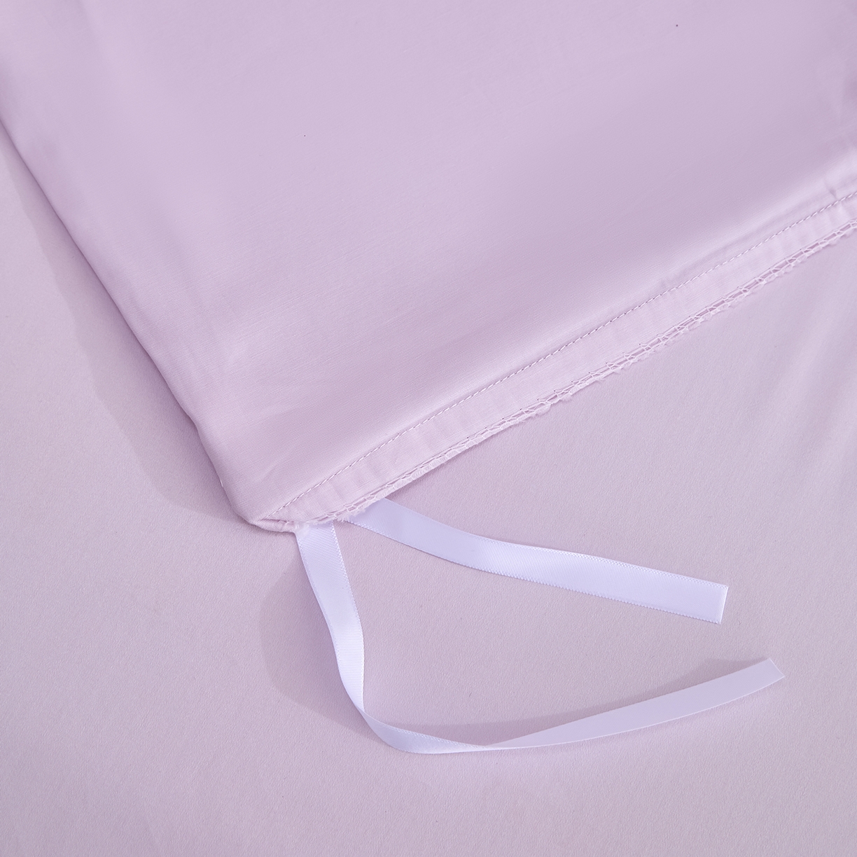 91家纺网 家纺一手货源 找家纺 合欢（原天一阁） 2026新款50s双股长绒棉全棉纯棉纯色四件套 香芋紫