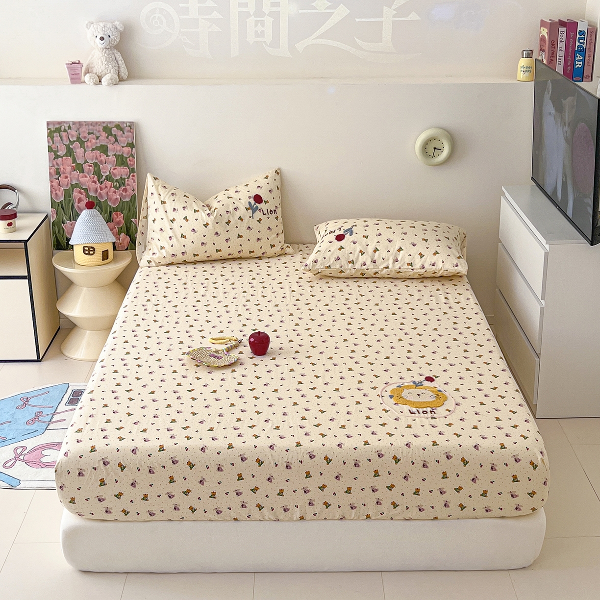 91家纺网 家纺一手货源 找家纺 （总）舒居家纺 2026新款13070全棉纯棉毛巾绣单床笠床笠单件