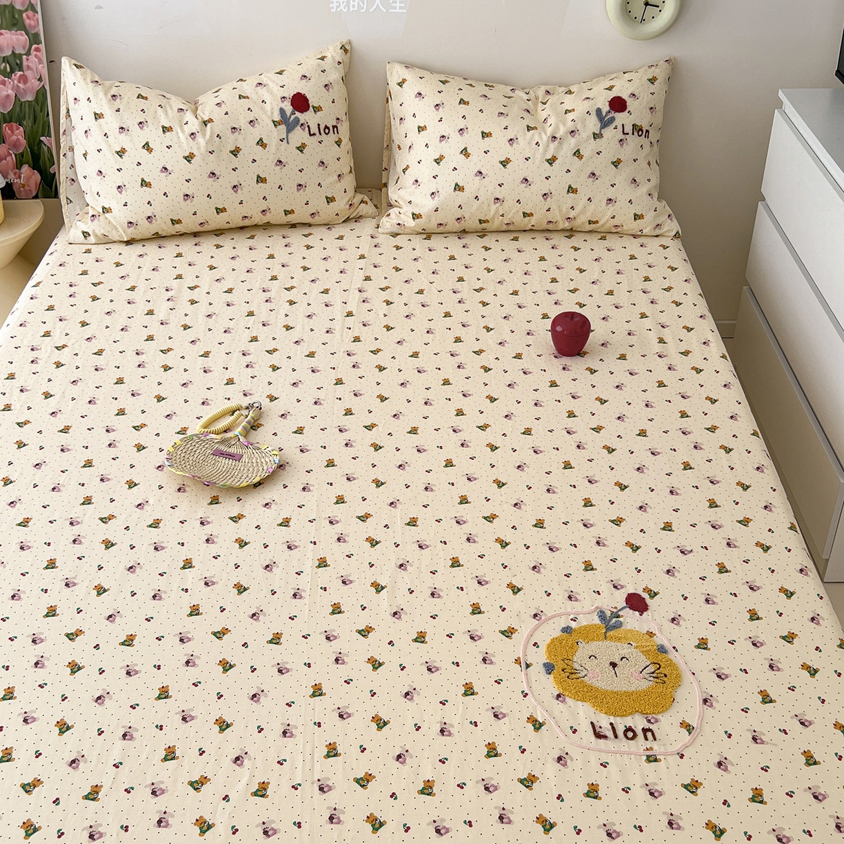 91家纺网 家纺一手货源 找家纺 （总）舒居家纺 2026新款13070全棉纯棉毛巾绣单床笠床笠单件