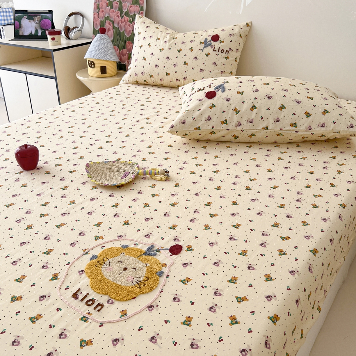 91家纺网 家纺一手货源 找家纺 （总）舒居家纺 2026新款13070全棉纯棉毛巾绣单床笠床笠单件