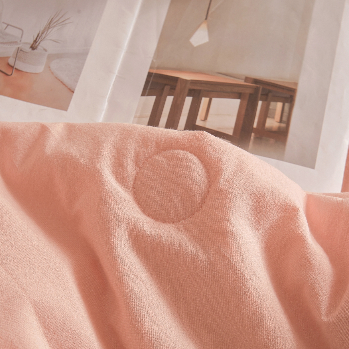 91家纺网 家纺一手货源 找家纺 创优家纺 2026新款新疆棉花夏被无印风纯色100%新疆棉夏凉被空调被棉花夏被棉花被子百分百新疆棉可水洗/可机洗棉花被（专版烫画 盗版必究） 棉朵-粉色