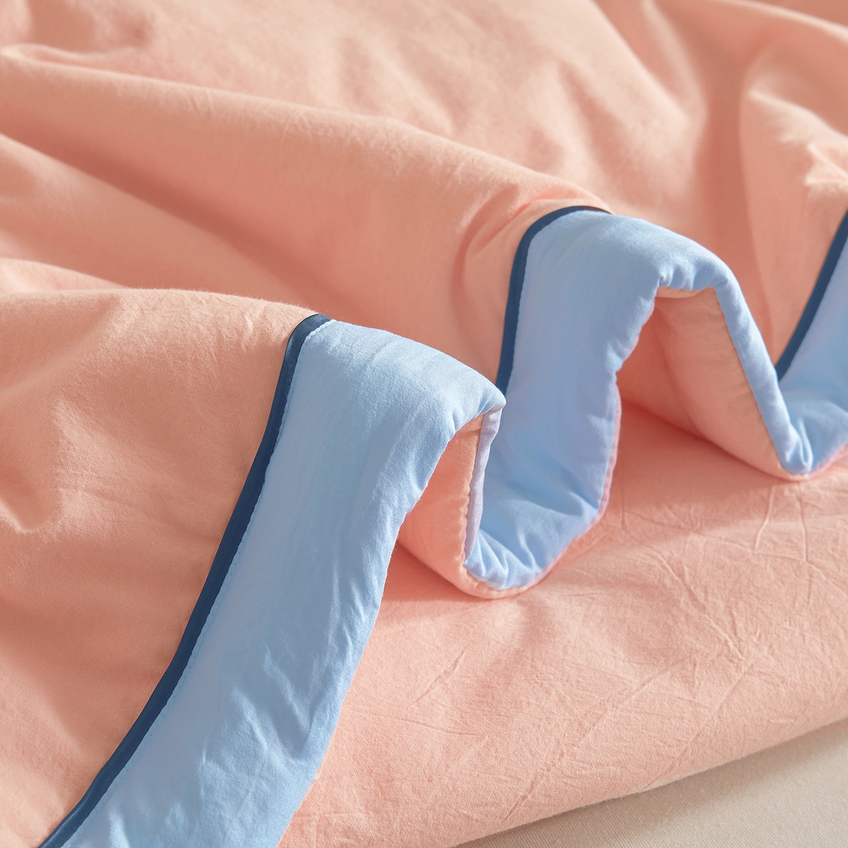 91家纺网 家纺一手货源 找家纺 创优家纺 2026新款新疆棉花夏被无印风纯色100%新疆棉夏凉被空调被棉花夏被棉花被子百分百新疆棉可水洗/可机洗棉花被（专版烫画 盗版必究） 棉朵-粉色