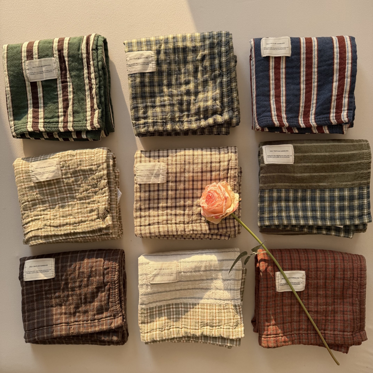 91家纺网 家纺一手货源 找家纺 （总）百寐 2026全棉纯棉枕巾50*80纯棉简约棉麻透气枕巾大小枕芯通用