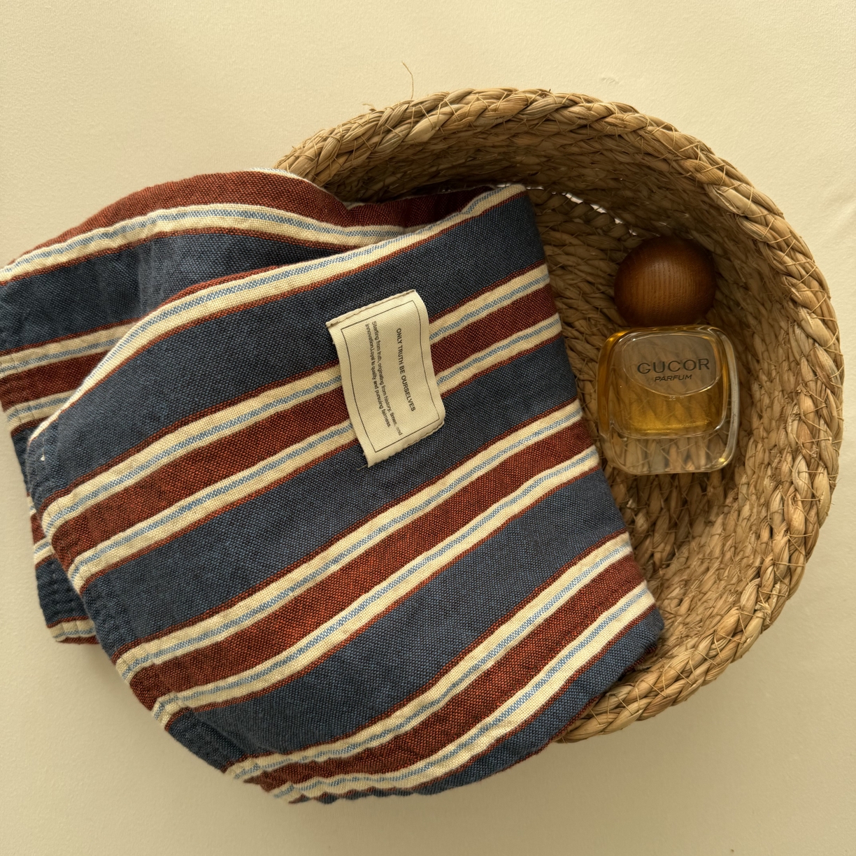 91家纺网 家纺一手货源 找家纺 百寐 2026百分百全棉A类色织枕巾52*75条纹格子美拉德色系纯棉吸汗枕巾风格二 色织-蓝条