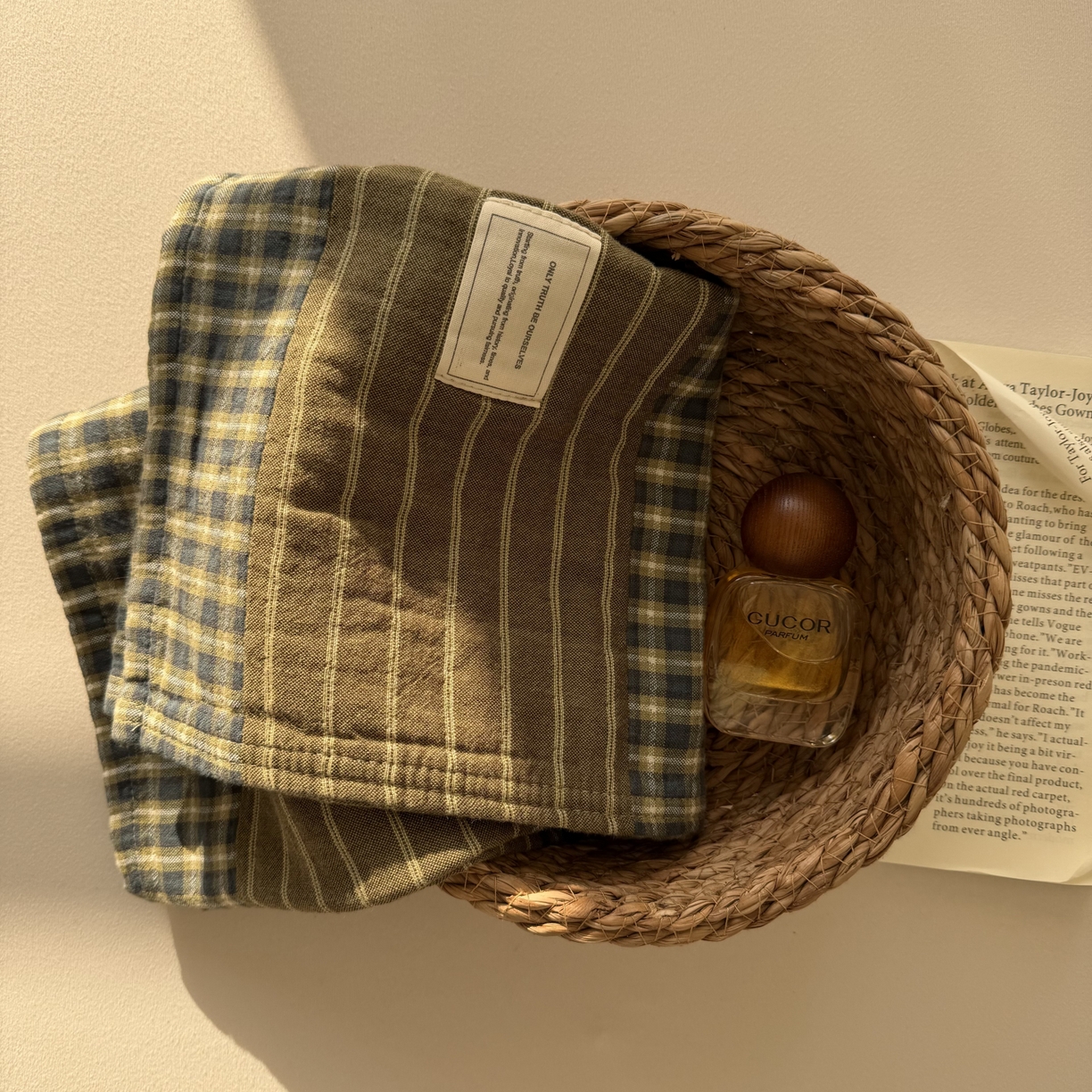 91家纺网 家纺一手货源 找家纺 百寐 2026百分百全棉A类色织枕巾52*75条纹格子美拉德色系纯棉吸汗枕巾风格二 色织-双拼绿格