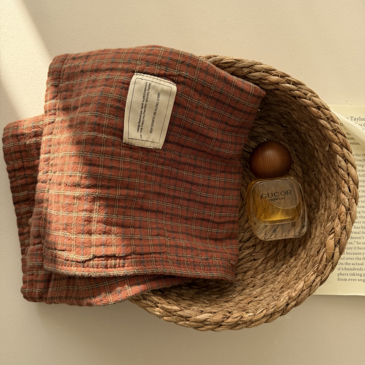 91家纺网 家纺一手货源 找家纺 百寐 2026百分百全棉A类色织枕巾52*75条纹格子美拉德色系纯棉吸汗枕巾风格二 色织-红格