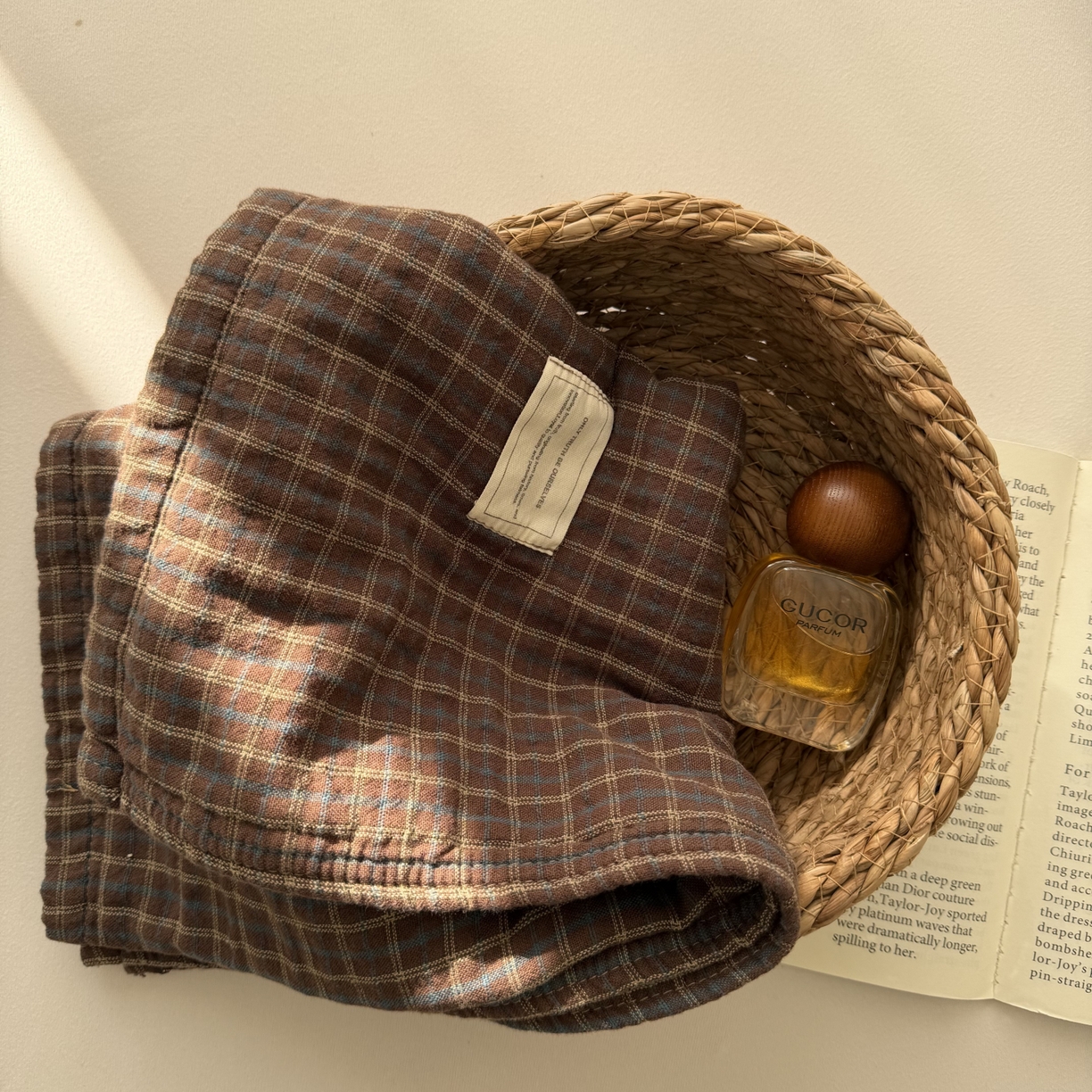 91家纺网 家纺一手货源 找家纺 百寐 2026百分百全棉A类色织枕巾52*75条纹格子美拉德色系纯棉吸汗枕巾风格二 色织-深咖格