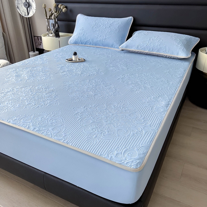 91家纺网 家纺一手货源 找家纺 （总）乐家欣 2026新款凉感欧式夏被床笠四件套