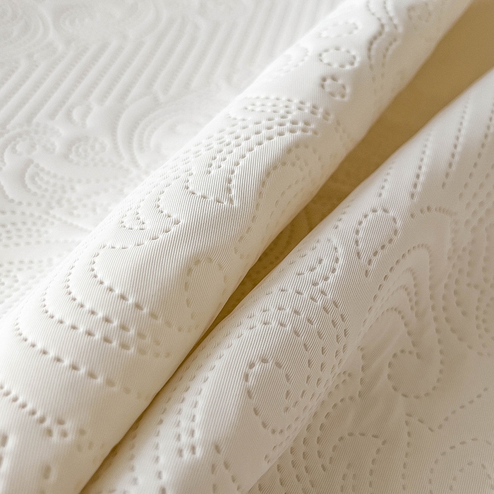 91家纺网 家纺一手货源 找家纺 乐家欣 2026新款凉感欧式夏被床笠四件套 欧式床笠-奶昔白