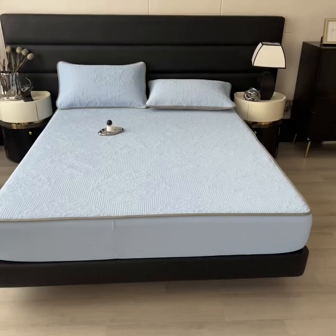 91家纺网 家纺一手货源 找家纺 （总）乐家欣 2026新款凉感欧式夏被床笠四件套