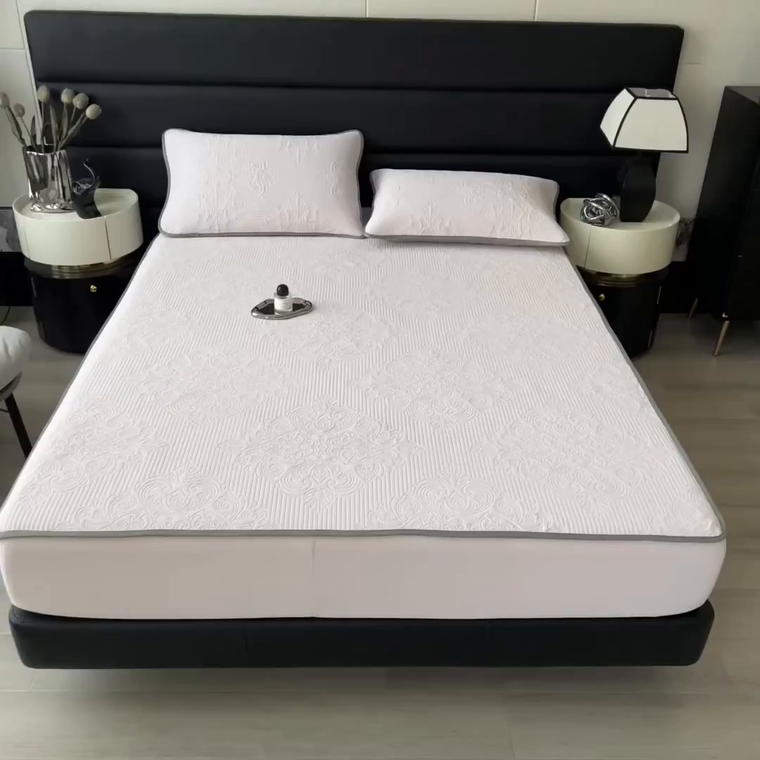 91家纺网 家纺一手货源 找家纺 乐家欣 2026新款凉感欧式夏被床笠四件套 欧式床笠-蜜桃粉