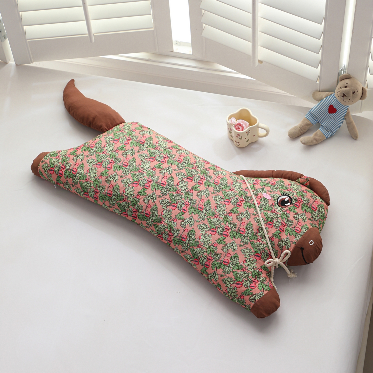 芯洲 2026春夏新款卡通小马造型可爱抱枕荞麦枕枕头枕芯 吉祥小马-粉