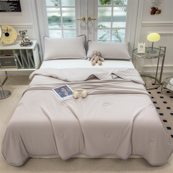 91家纺网 家纺一手货源 找家纺 （总）乐家欣 2026新款凉感丝夏被系列