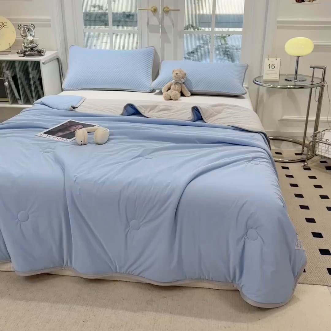 91家纺网 家纺一手货源 找家纺 （总）乐家欣 2026新款凉感丝夏被系列