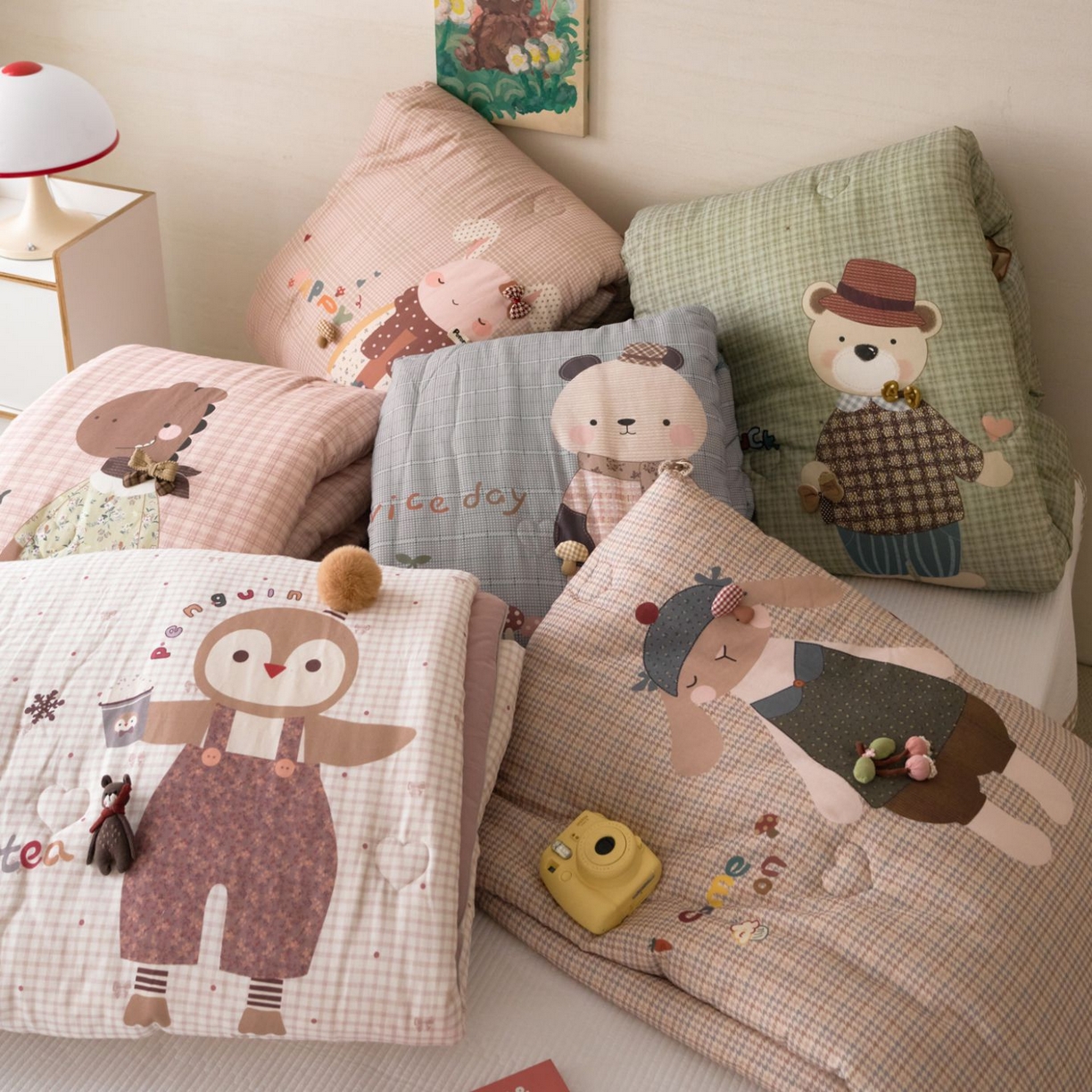 91家纺网 家纺一手货源 找家纺 （总）久典家居 2026新款A类全棉双层纱数码定位花型春秋被夏被