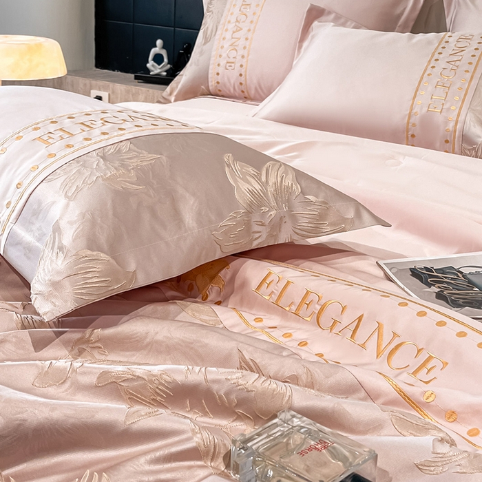 91家纺网 家纺一手货源 找家纺 （总）宇航家纺 2026新款A类金丝浮雕提花水洗真丝夏被四件套