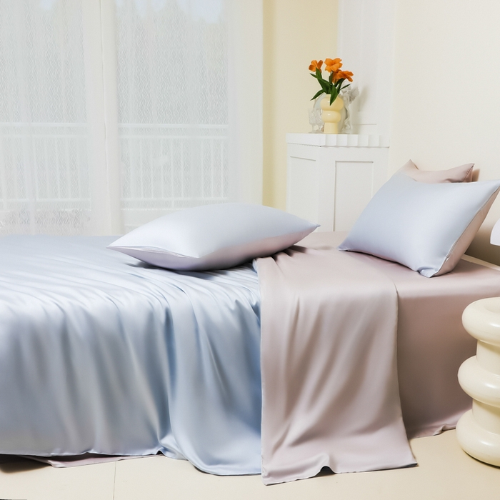 91家纺网 家纺一手货源 找家纺 （总）缦绣阁家纺 2026新款夏季水洗冰丝轻奢四件套及丝滑裸睡被套被罩单品