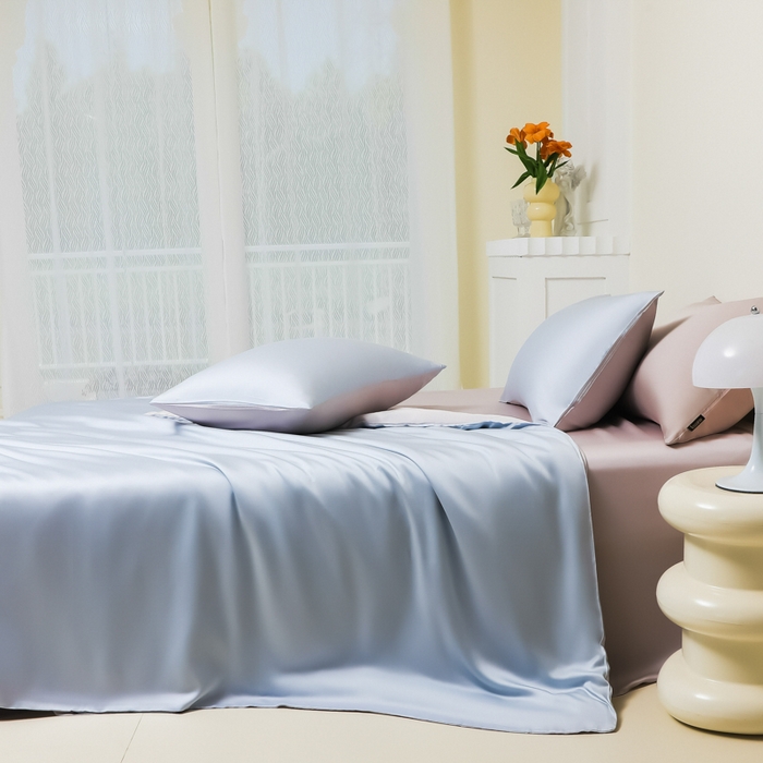 91家纺网 家纺一手货源 找家纺 （总）缦绣阁家纺 2026新款夏季水洗冰丝轻奢四件套及丝滑裸睡被套被罩单品