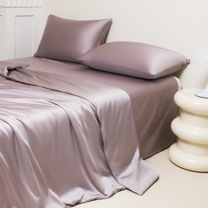 91家纺网 家纺一手货源 找家纺 （总）缦绣阁家纺 2026新款夏季水洗冰丝轻奢四件套及丝滑裸睡被套被罩单品