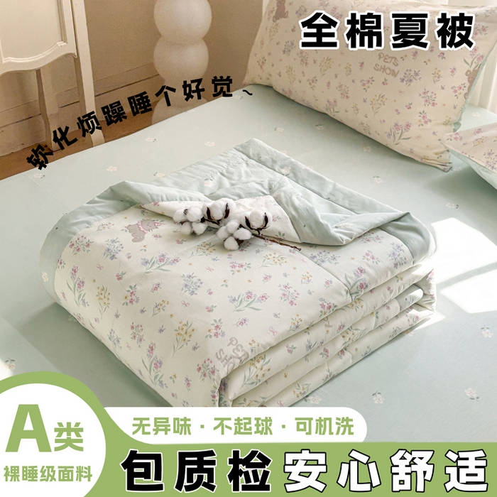 91家纺网 家纺一手货源 找家纺 （总）羽梦家纺 2026新款新疆棉花全棉夏凉被被子被芯