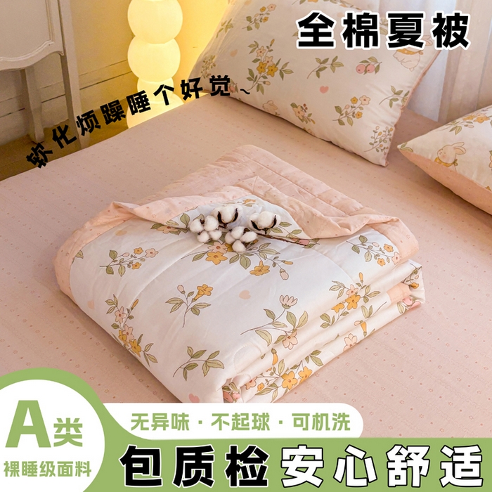 91家纺网 家纺一手货源 找家纺 （总）羽梦家纺 2026新款新疆棉花全棉夏凉被被子被芯