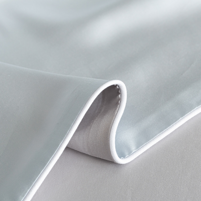 91家纺网 家纺一手货源 找家纺 （总）缦绣阁家纺 2026新款夏季轻奢水洗仿真丝四件套凉感丝床单被套纯色冰丝床笠双人三件套