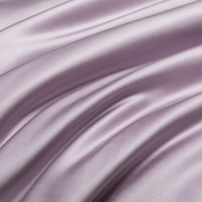 91家纺网 家纺一手货源 找家纺 缦绣阁家纺 2026新款夏季轻奢水洗仿真丝四件套凉感丝床单被套纯色冰丝床笠双人三件套 麻绳款-刲信紫+灰