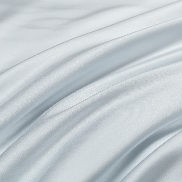 91家纺网 家纺一手货源 找家纺 缦绣阁家纺 2026新款夏季轻奢水洗仿真丝四件套凉感丝床单被套纯色冰丝床笠双人三件套 麻绳款-碧湖兰+灰