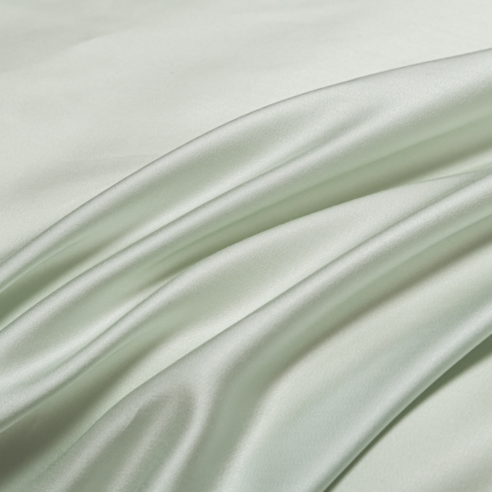 91家纺网 家纺一手货源 找家纺 缦绣阁家纺 2026新款夏季轻奢水洗仿真丝四件套凉感丝床单被套纯色冰丝床笠双人三件套 麻绳款-果绿芝士