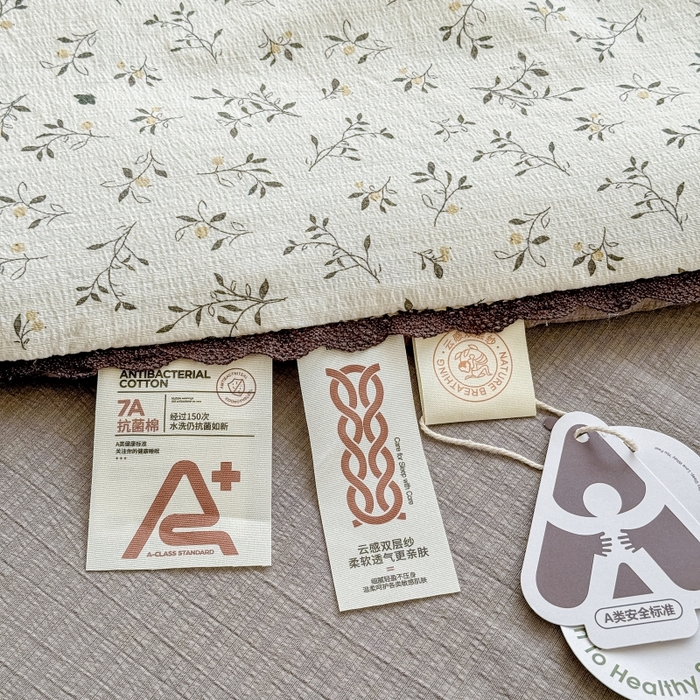 91家纺网 家纺一手货源 找家纺 水木坊 2026新款云感双层纱抗菌花边夏被夏凉被空调被-晴风系列 晴风-困蝶