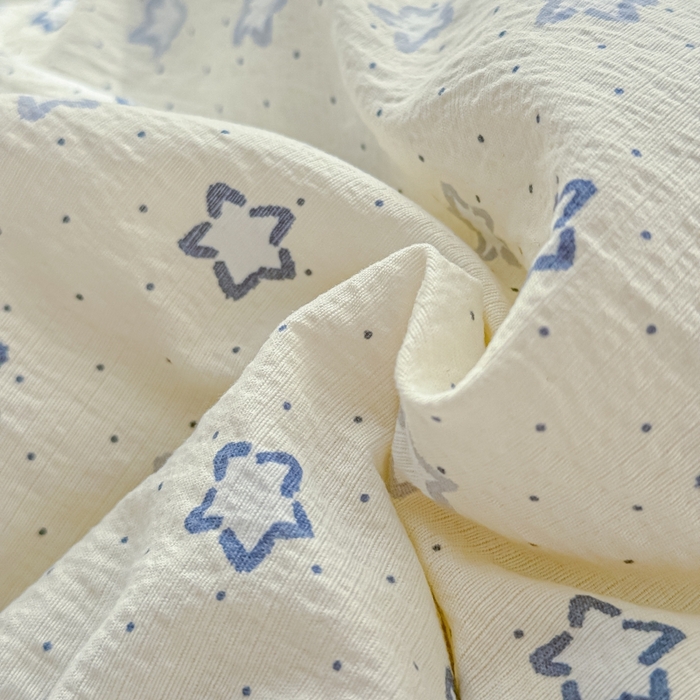 91家纺网 家纺一手货源 找家纺 水木坊 2026新款云感双层纱抗菌花边夏被夏凉被空调被-晴风系列 晴风-摘星