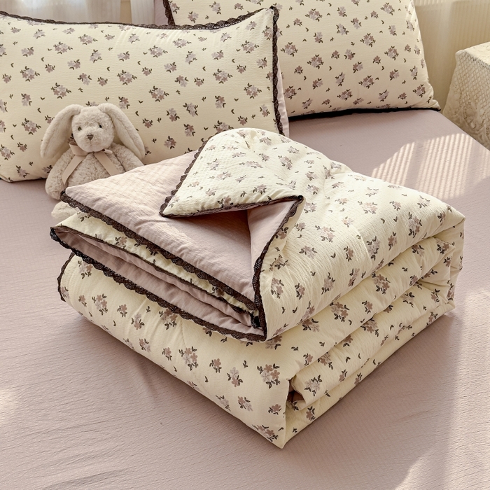 水木坊 2026新款云感双层纱抗菌花边夏被夏凉被空调被-晴风系列 晴风-苏瑾