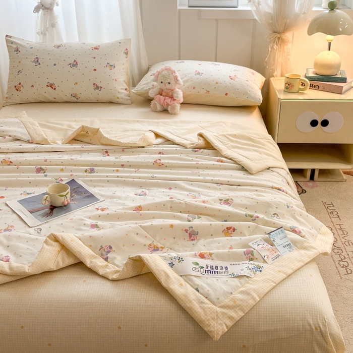 91家纺网 家纺一手货源 找家纺 （总）羽梦家纺 2026新款新疆棉花全棉夏凉被被子被芯