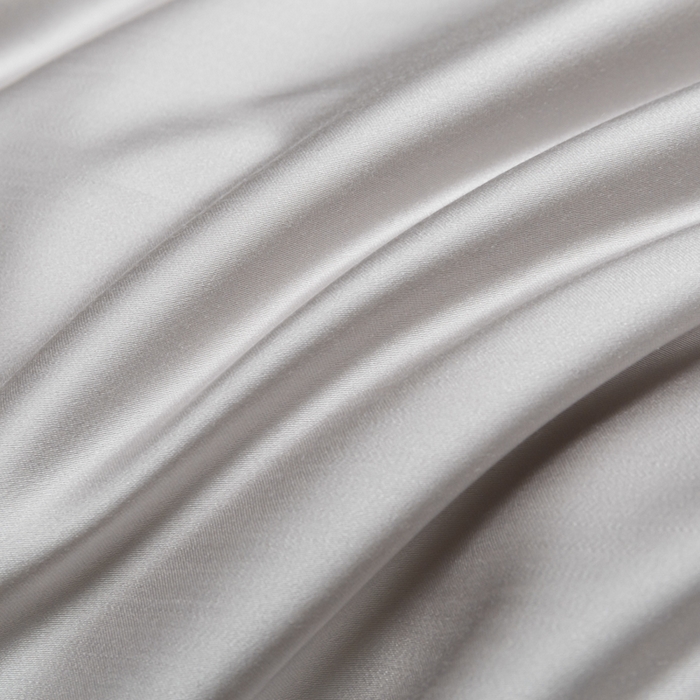 91家纺网 家纺一手货源 找家纺 缦绣阁家纺 2026新款夏季轻奢水洗仿真丝四件套凉感丝床单被套纯色冰丝床笠双人三件套 麻绳款-雾霾灰+碧湖兰