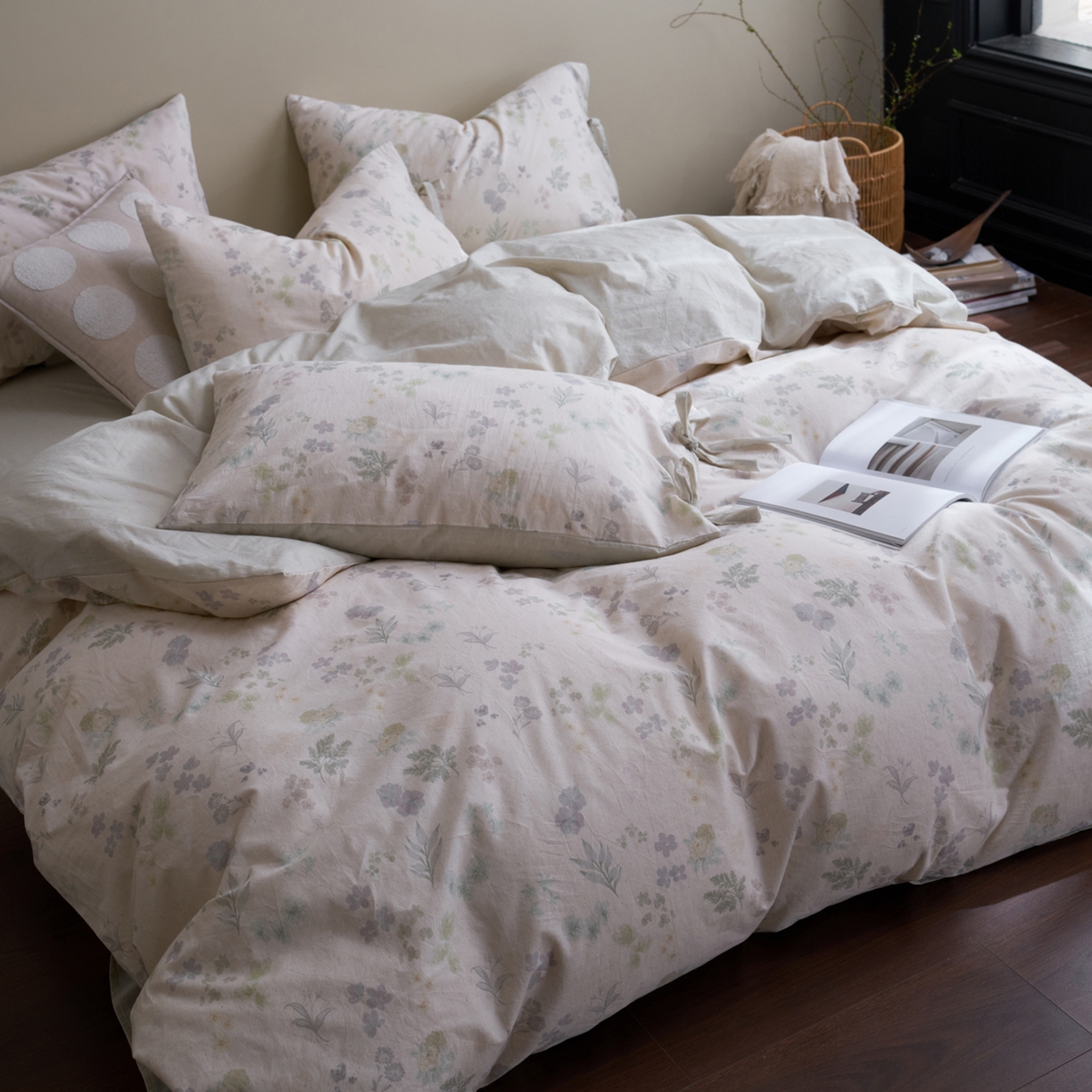 91家纺网 家纺一手货源 找家纺 （总）久典家居 2026新款A类棉麻数码印花四件套