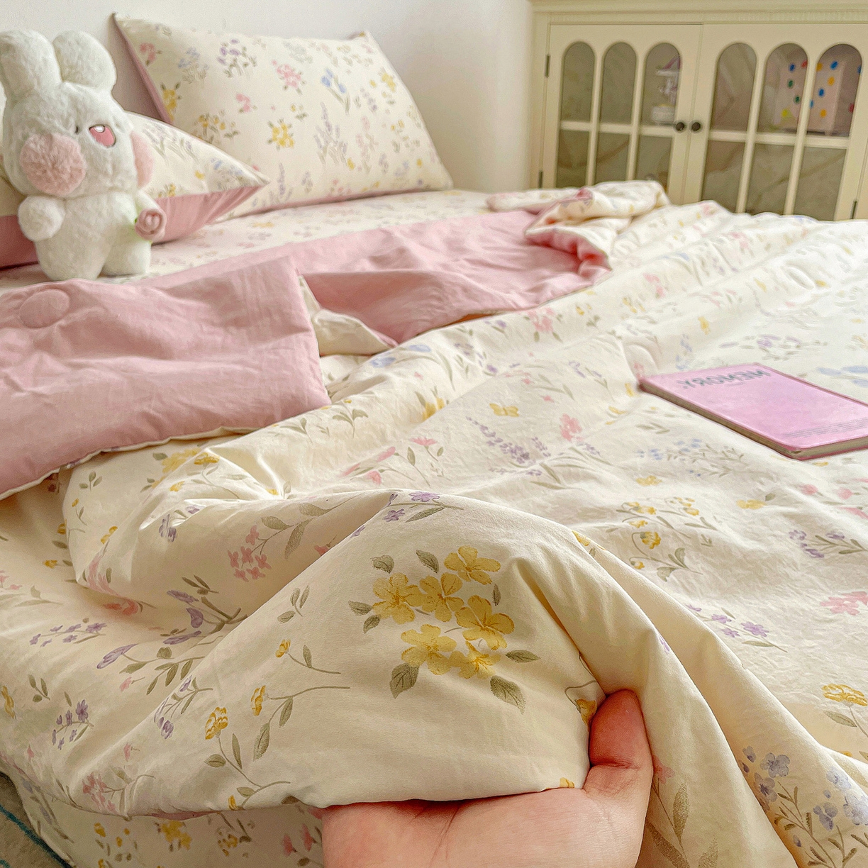 91家纺网 家纺一手货源 找家纺 纽缦家纺 2026春夏新款A类古法水洗棉夏被夏凉被空调被 聆风