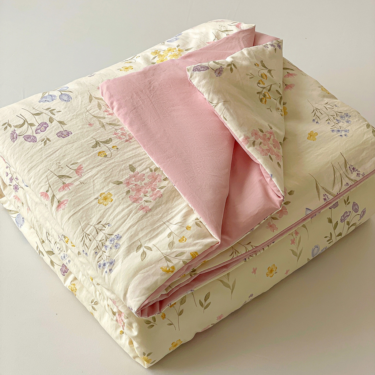 91家纺网 家纺一手货源 找家纺 纽缦家纺 2026春夏新款A类古法水洗棉夏被夏凉被空调被 聆风