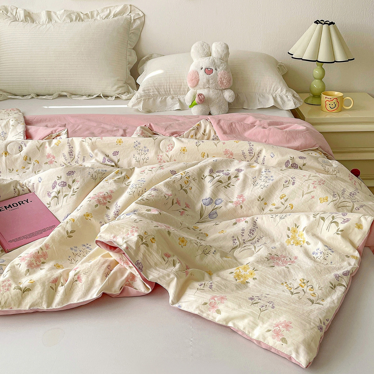 91家纺网 家纺一手货源 找家纺 纽缦家纺 2026春夏新款A类古法水洗棉夏被夏凉被空调被 聆风