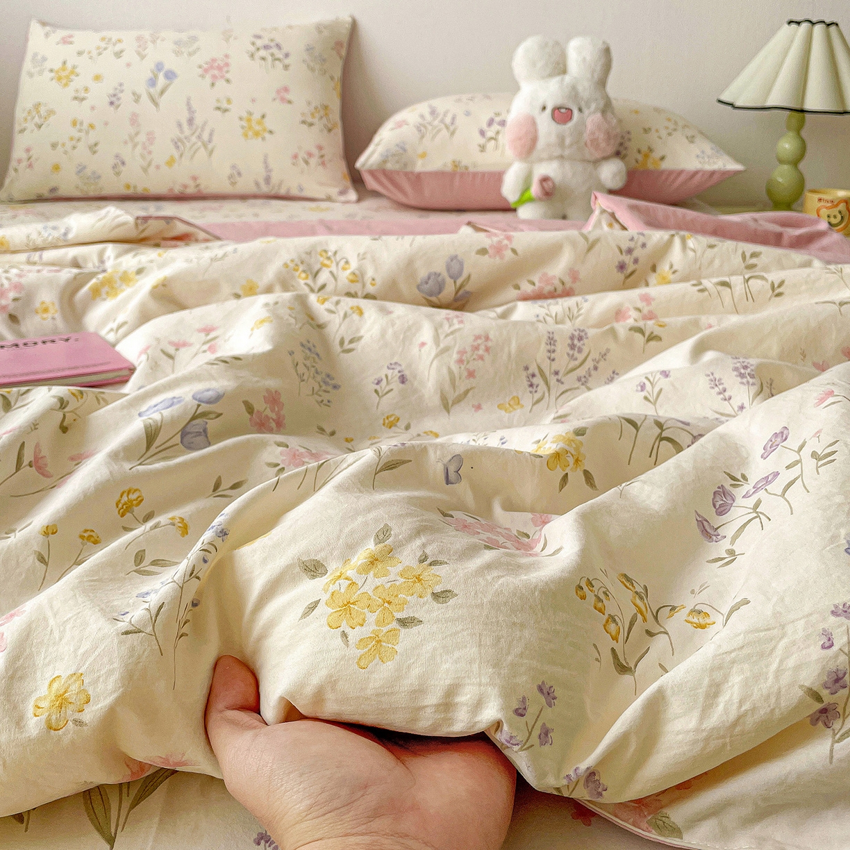 91家纺网 家纺一手货源 找家纺 纽缦家纺 2026春夏新款A类古法水洗棉夏被夏凉被空调被 聆风