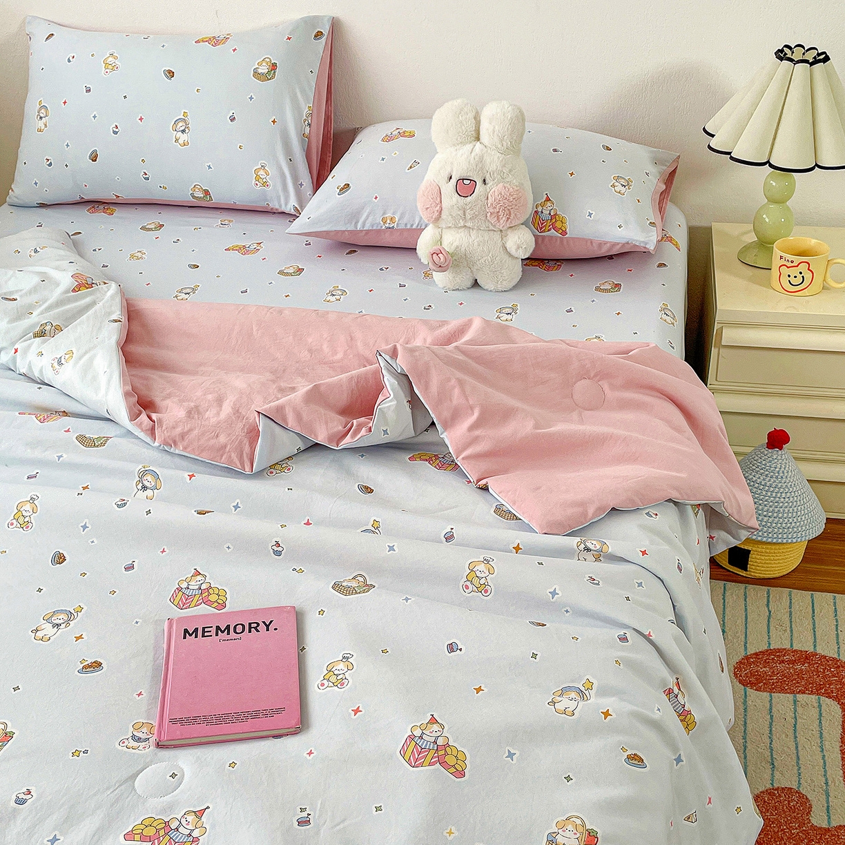 91家纺网 家纺一手货源 找家纺 纽缦家纺 2026春夏新款A类古法水洗棉夏被夏凉被空调被 安琪拉