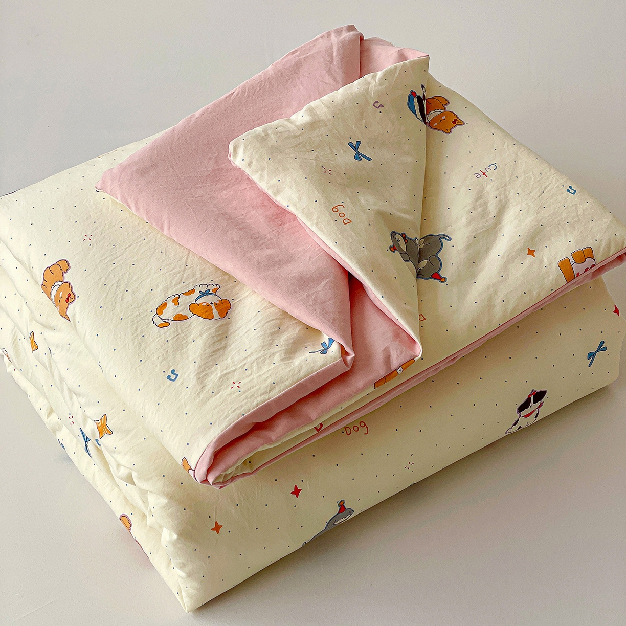 91家纺网 家纺一手货源 找家纺 纽缦家纺 2026春夏新款A类古法水洗棉夏被夏凉被空调被 洛奇