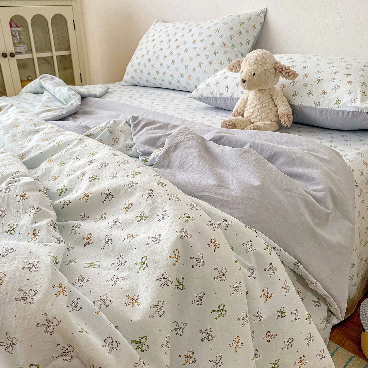 91家纺网 家纺一手货源 找家纺 纽缦家纺 2026春夏新款A类古法水洗棉夏被夏凉被空调被 铃兰兰