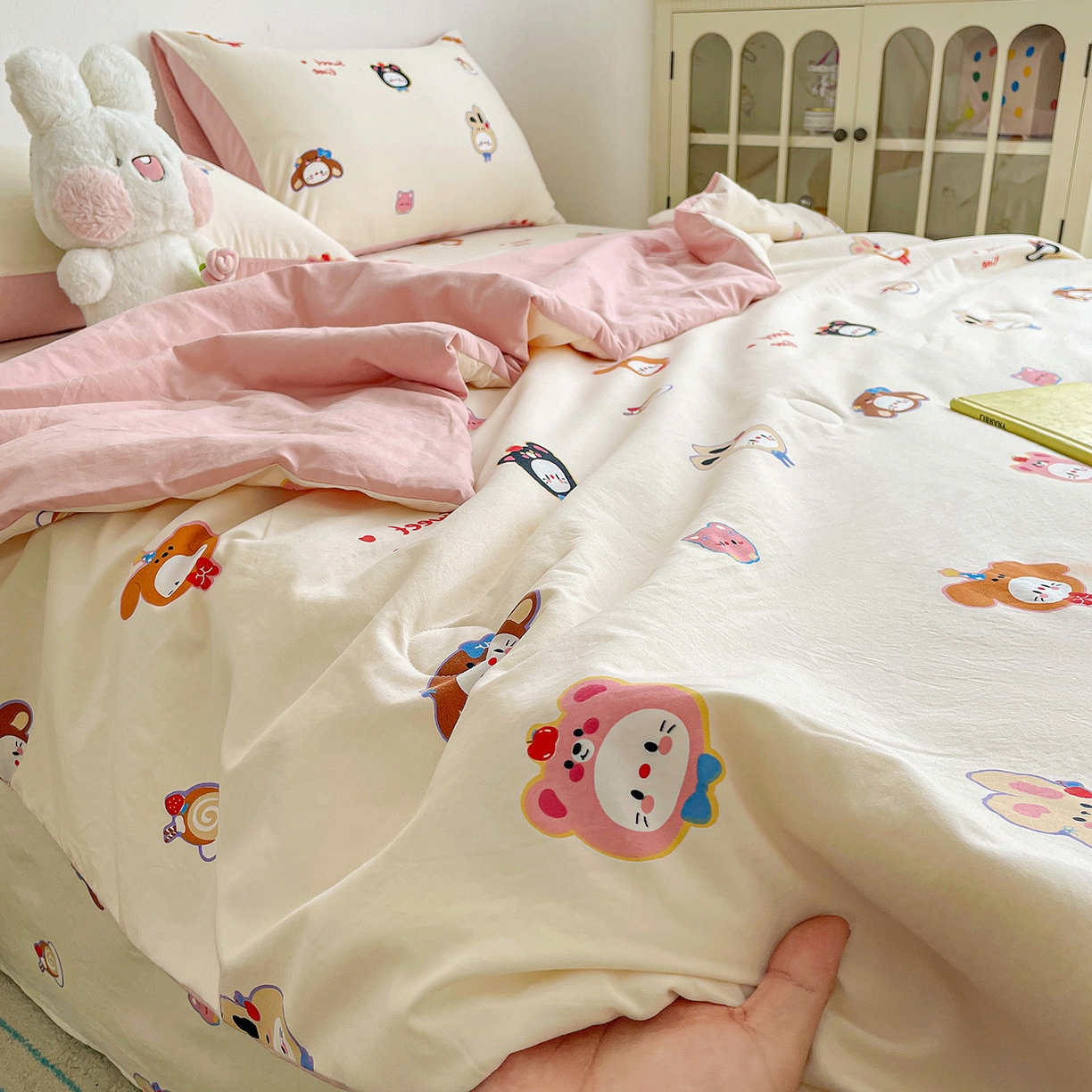 91家纺网 家纺一手货源 找家纺 纽缦家纺 2026春夏新款A类古法水洗棉夏被夏凉被空调被 慕尼