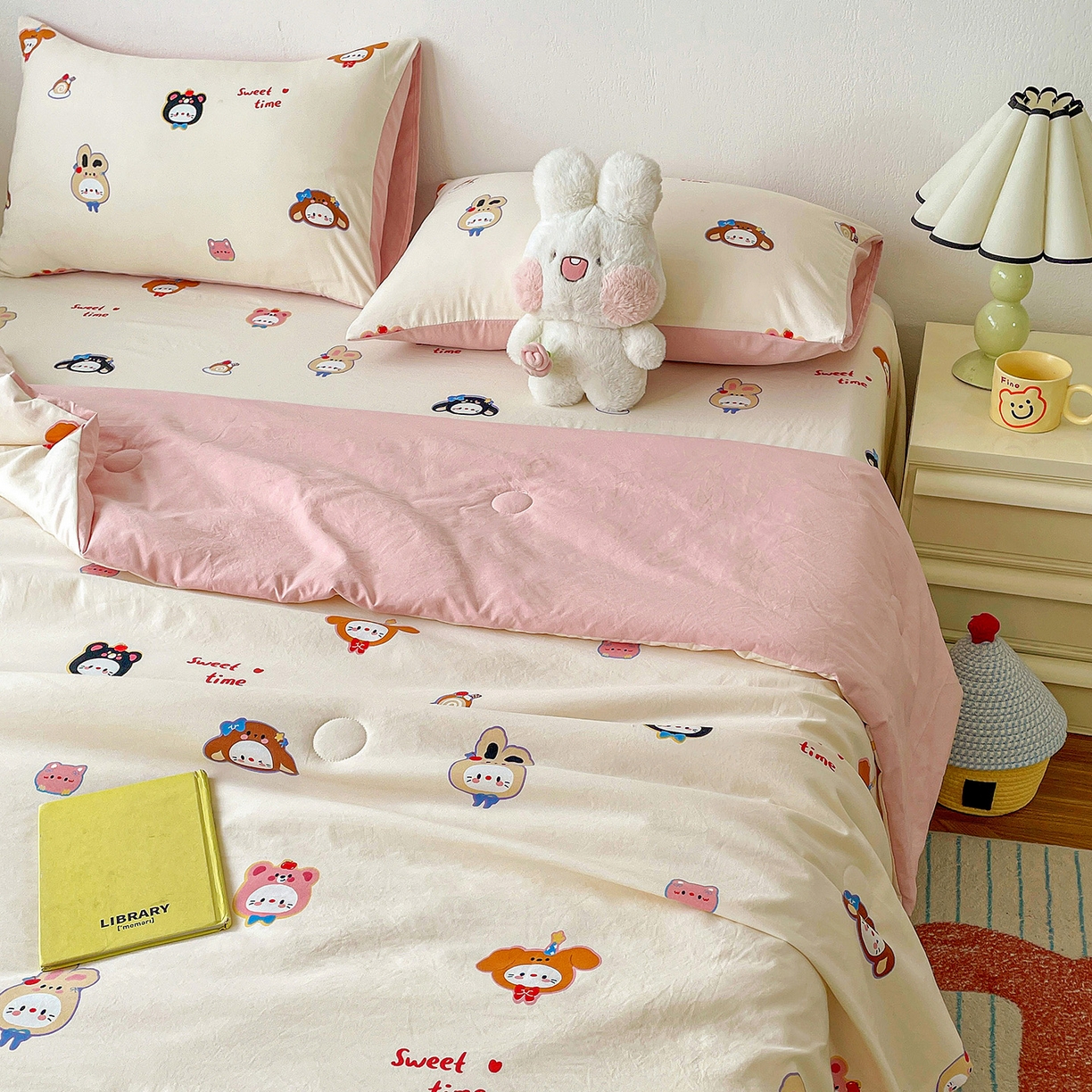 91家纺网 家纺一手货源 找家纺 纽缦家纺 2026春夏新款A类古法水洗棉夏被夏凉被空调被 慕尼