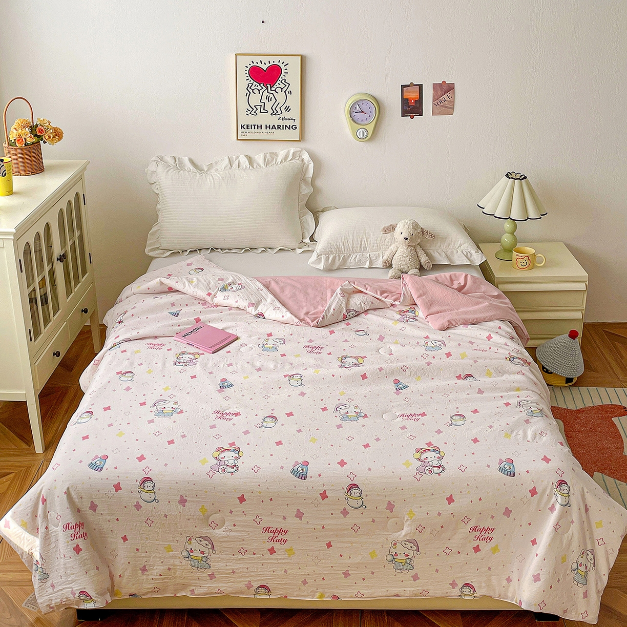 91家纺网 家纺一手货源 找家纺 纽缦家纺 2026春夏新款A类古法水洗棉夏被夏凉被空调被 安娜