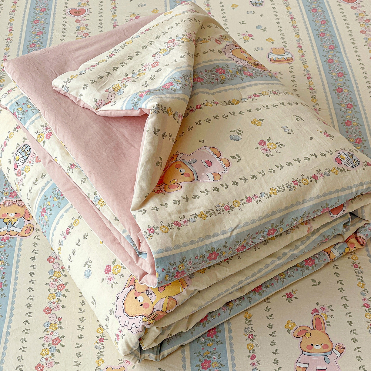 91家纺网 家纺一手货源 找家纺 （总）纽缦家纺 2026春夏新款A类古法水洗棉夏被夏凉被空调被