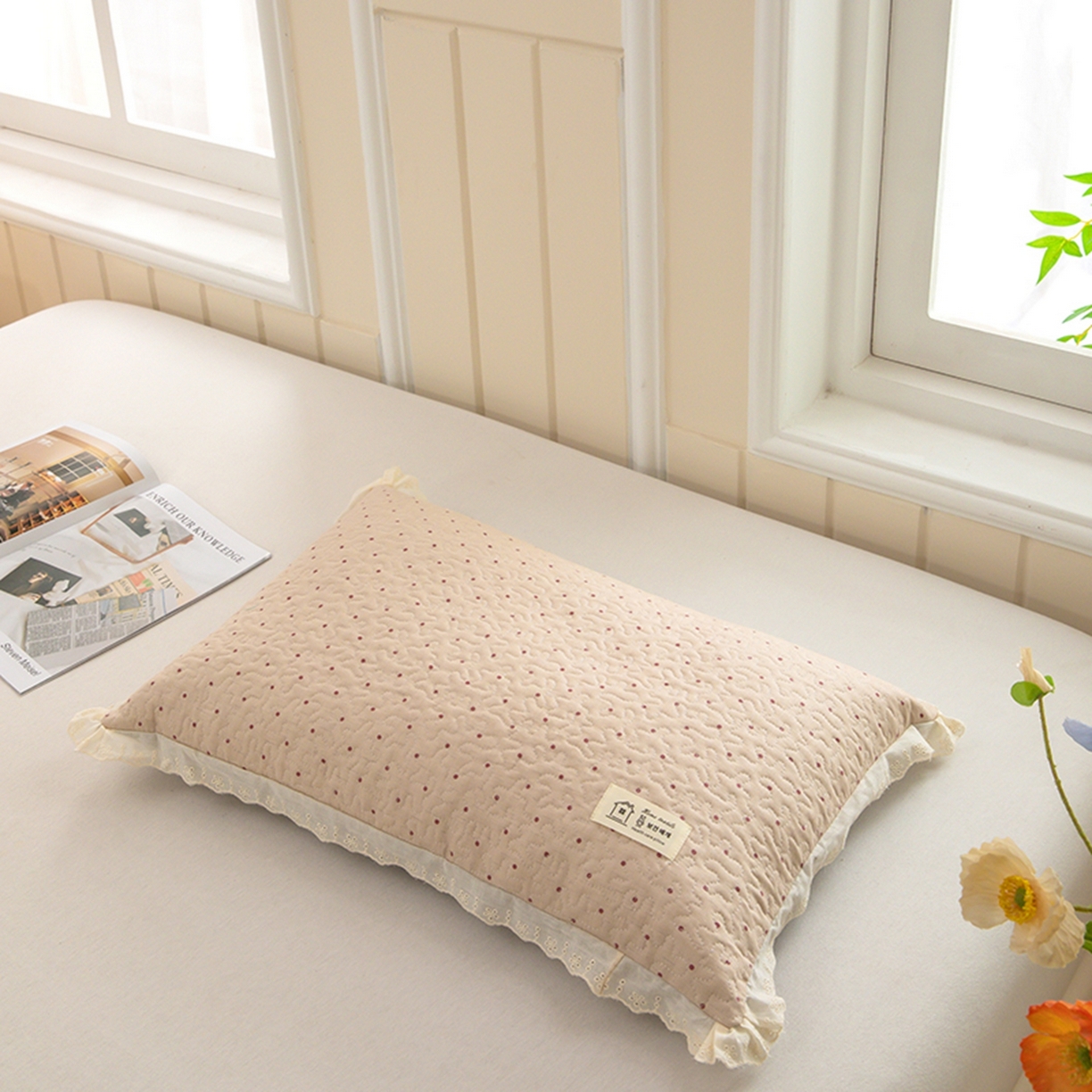 91家纺网 家纺一手货源 找家纺 （总）枕之坊 2026新款绗缝花边荞麦枕枕头枕芯