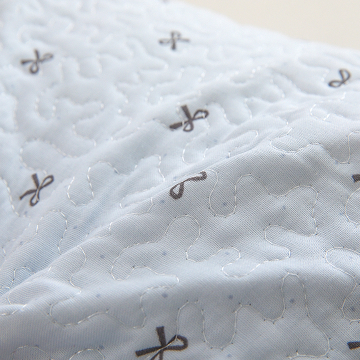 91家纺网 家纺一手货源 找家纺 枕之坊 2026新款绗缝花边荞麦枕枕头枕芯 纤绣花边-蓝色