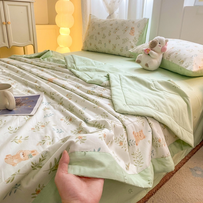 91家纺网 家纺一手货源 找家纺 羽梦家纺 2026新款新疆棉花全棉夏凉被被子被芯丽都倩影